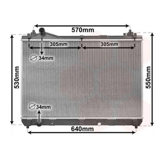 Radiator Motor SUZUKI GRAND VITARA 2 2005->2018 Radiator apa 2.0CC 16V VVTI(45x69) (KOYO) Perioada 2005 2006 2007 2008 2009 2010 2011 2012 2013 2014 2015