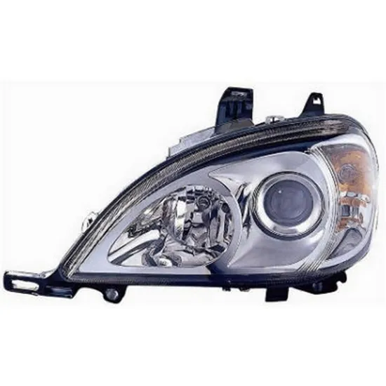 Far stanga MERCEDES M-CLASS W163 1998->2005 perioada 1998 1999 2000 2001 2002 de la an de fabricatie 09/2001, cu motor reglaj, semnal transparent, cu reglaj electric, cu bec H7/H7