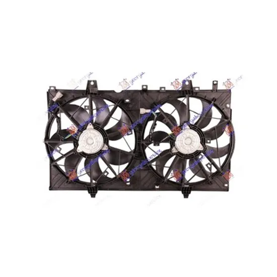 Ventilator Motor NISSAN X-TRAIL T32 2014-> Electroventilator complet DUBLU 2 0-2 5L benzina, Perioada 2013 2014 2015 2016 2017