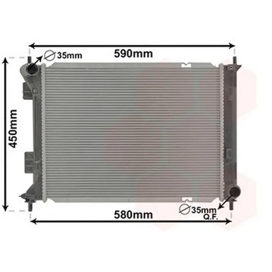 Radiator Motor HYUNDAI ix20 2010-> Radiator apa pentru benzina cu/fara aer conditionat CV manuala (50x37,3) Perioada 2010 2011 2012 2013 2014 2015 2016
