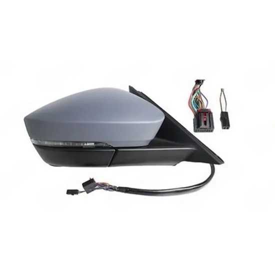Oglinda SKODA KODIAQ 2016-> Oglinda exterioara electrica cu incalzire cu rabatare electrica pentru vopsit (cu memorie si Heliomata cu cabluri) (cu semnal si lampa podea si senzor banda) (15+2 PIN) ( DREAPTA Perioada 2021 2022 2023 2024