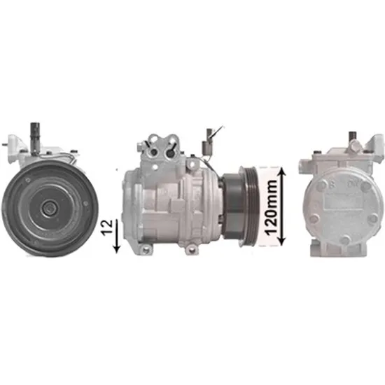 Compresor aer conditionat HYUNDAI ELANTRA 2000->2006 pentru 2.0, 2.0 L, GLS, perioada 2003 2004 2005 2006