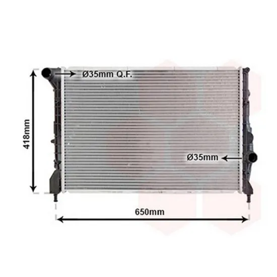 Radiator Motor ALFA ROMEO 147 2000->2010 Radiator apa pentru 1,9 JTD (58x40) cu aer conditionat Perioada 2001 2002 2003 2004 2005 2006 2007 2008 2009 2010