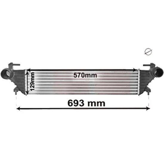 Intercooler FIAT 500L 2012-> pentru 1.4, perioada 2013 2014 2015 2016 2017 2018