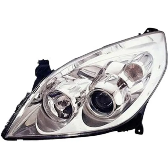 Far stanga OPEL SIGNUM 2003->2008 perioada 2003 2004 2005 2006 2007 2008 de la an de fabricatie 09/2005, cu motor reglaj, cromat, semnal transparent, cu reglaj electric, cu bec H7/H1