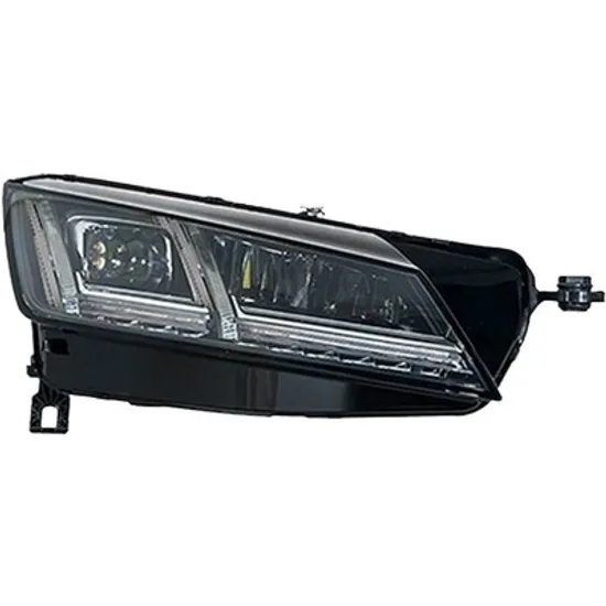 Far dreapta AUDI TT Roadster 2014-> perioada 2014 2015 2016 2017 2018 2019 fara motor reglaj, fara unitate comanda LED pentru lumini de pozitie, tip Matrix, semnal transparent, cu reglaj distanta iluminare automat, cu bec LED