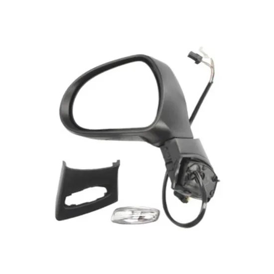 Oglinda exterioara stanga PEUGEOT 207 2006->2015 perioada 2008 2009 2010 2011 2012 2013 2014 cu semnal, reglaj electric, cu incalzire, rabatare electrica, prevopsit grund