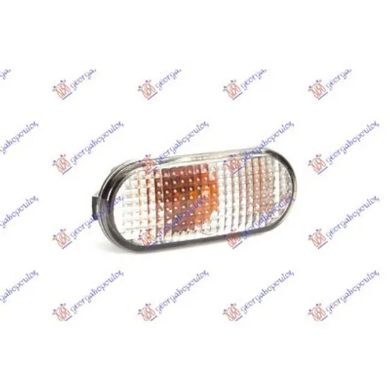 Semnalizator VW POLO 6N2 1999->2001 Semnal lateral OVAL alb Perioada 1995 1996 1997 1998 1999 2000 2001 2002