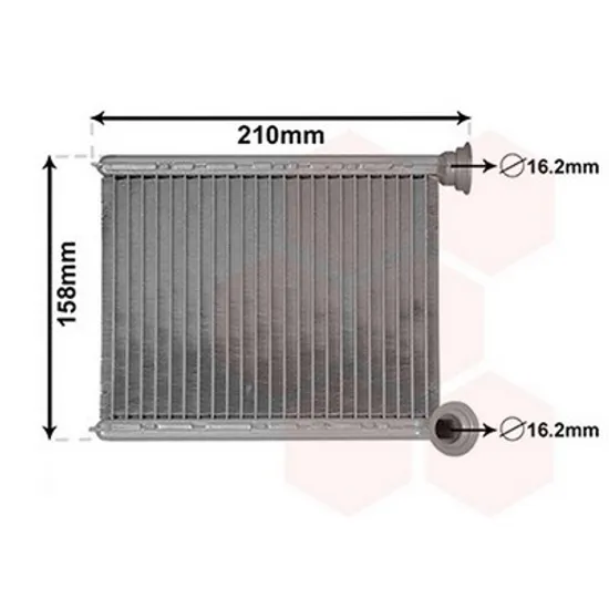 Radiator Incalzire RENAULT SYMBOL 3 2013-> Calorifer (B) (132x185) Perioada 2013 2014 2015 2016 2017