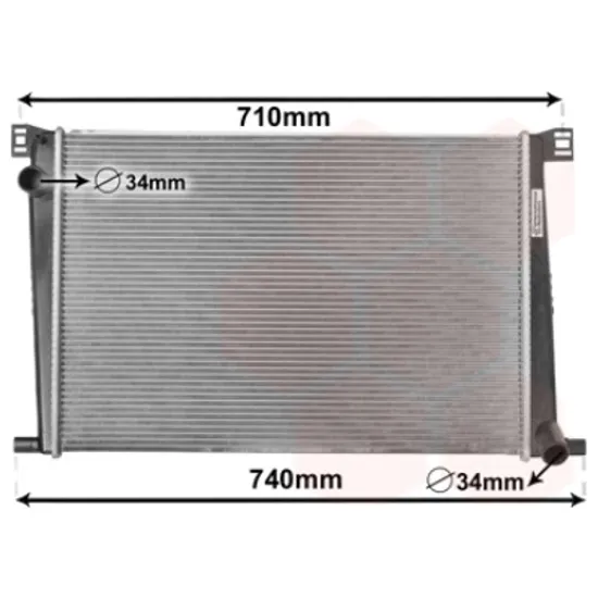 Radiator apa MINI COUNTRYMAN R60 2010->2016 Cooper 88KW 120CP , pentru motor N16 B16 A perioada 2010 2011,2012,2013,2014,2015 2016