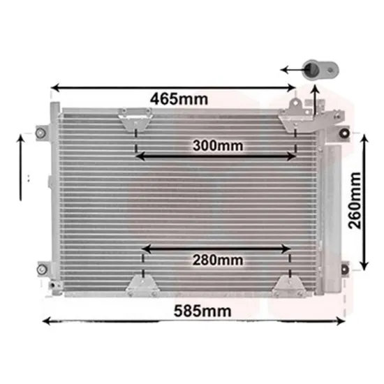 Radiator aer conditionat AUDI A4 8D2; B5 1994->2000 pentru 1.6, perioada 1994 1995 1996 1997 1998 1999 2000