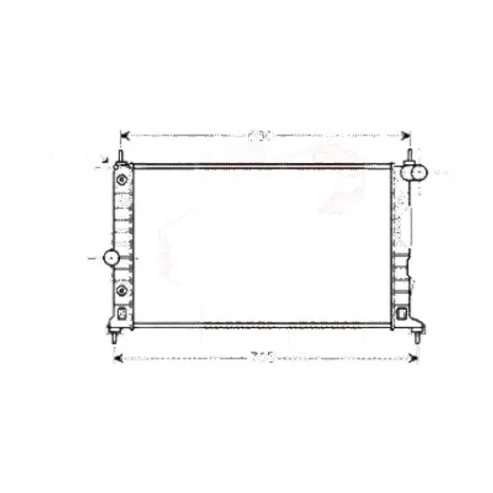 Radiator apa SAAB 9-5 1997->2009 pentru 3.0 TiD, perioada 2001 2002 2003 2004 2005 2006 2007 2008 2009