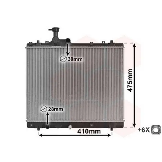 Radiator Motor SUZUKI SWIFT 4 2010->2016 Radiator apa pentru 1,2 benzina 40x54x16 CV manuala Perioada 2010 2011 2012 2013 2014 2015 2016 2017