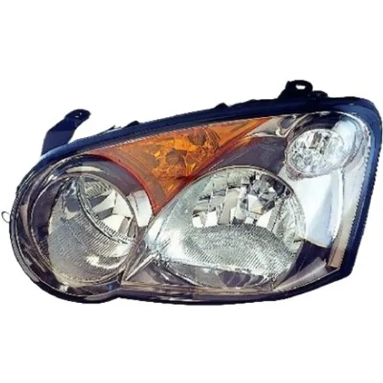 Far dreapta SUBARU IMPREZA 2000->2007 perioada 2000 2001 2002 2003 2004 2005 2006 de la an de fabricatie 04/2002, pana la an de fabricatie 07/2005, fara motor reglaj, semnal galben, cu reglaj electric, cu bec H1, cu bec HB3