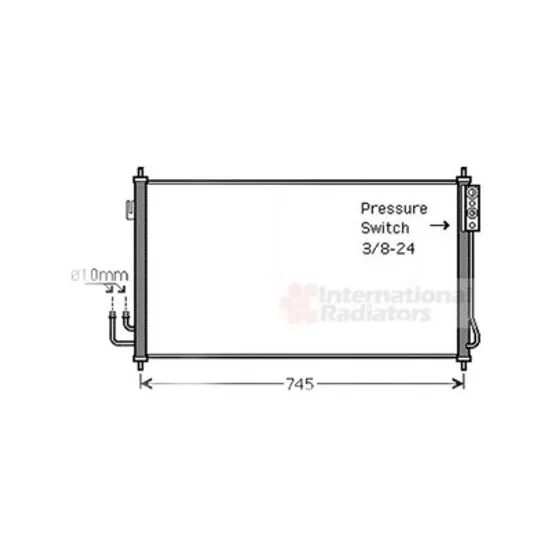 Radiator Aer Conditionat NISSAN MURANO 2 2007->2014 Radiator aer conditionat ->2008 3 5i 72 5x37 5x1 8 Perioada 2003 2004 2005 2006 2007 2008