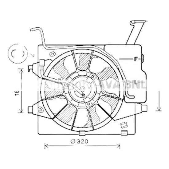 Ventilator motor KIA PICANTO 2011->2017 1.0 49KW 67CP , pentru motor perioada 2015 2016 2017