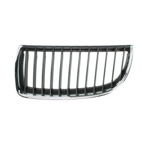 Grila Radiator BMW 3 E90 2004->2011 Grila radiator stanga, negru/crom (E90/E91 01.05-09.08) Perioada 2005 2006 2007 2008