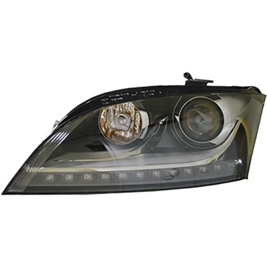 Far stanga AUDI TT 8J3 2006->2014 perioada 2010 2011 2012 2013 2014 cu motor reglaj, fara unitate de control Xenon, cu LED, cu xenon, semnal fumuriu, cu reglaj distanta iluminare automat, cu bec D1S tub descarcare gaze