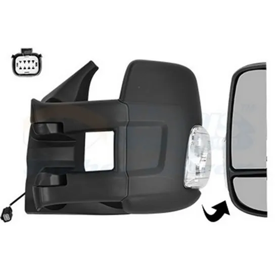 Oglinda FORD TRANSIT 2013-> Oglinda exterioara electrica cu incalzire scurta( cu lampa stanga, Perioada 2013 2014 2015 2016 2017 2018 2019