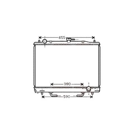 Radiator apa MITSUBISHI PAJERO 4 2006-> pentru 3.0 4WD, perioada 2007 2008 2009 2010 2011 2012