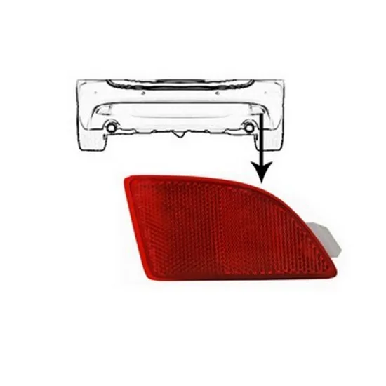 Reflector Spate MAZDA 3 BM 2013-> Reflector bara spate hatchback dreapta, Perioada 2014 2015 2016 2017 2018