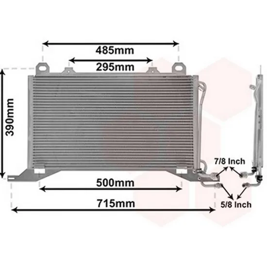 Radiator Aer Conditionat MERCEDES E-CLASS W210 1995->2002 Radiator aer conditionat 2.0 Kompressor - 2.0 - 2.2CDI (57x32) Perioada 1995 1996 1997 1998 1999 2000 2001 2002