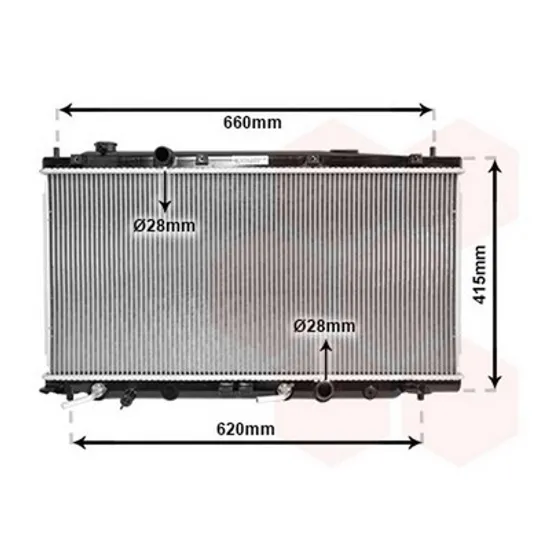 Radiator Aer Conditionat HONDA JAZZ 3 2007->2014 Radiator aer conditionat diesel (35x65x16) CV manuala Perioada 2008 2009 2010 2011 2012 2013 2014 2015