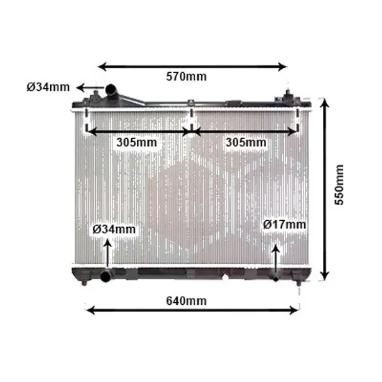 Radiator apa SUZUKI GRAND VITARA 2 2005->2018 pentru 1.9 DDiS tractiune integrala , perioada 2005 2006 2007 2008 2009 2010 2011 2012 2013 2014 2015