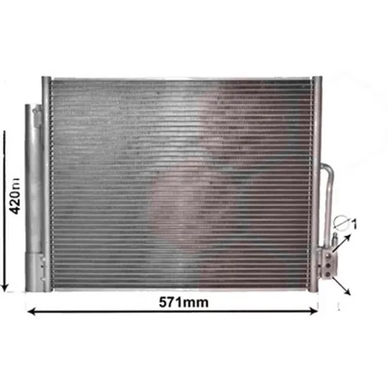 Radiator aer conditionat SMART FORFOUR 453 2014->, FORTWO cupe 453 2014-> pentru electric drive / EQ , perioada 2017 2018 2019 2020 2021 2022