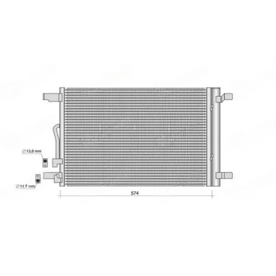 Radiator Aer Conditionat VW GOLF 8 2019-> Radiator condensator aer conditionat 1.0-1.5-2.0 benzina 2.0 diesel (535x375x12) (KOYO) Perioada 2019 2020 2021 2022 2023 2024