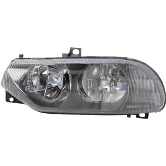 Far stanga ALFA ROMEO 156 1997->2005 perioada 1997 1998 1999 2000 2001 2002 2003 2004 2005 pana la an de fabricatie 09/2003, fara motor reglaj, fumuriu, semnal fumuriu, cu reglaj electric, cu bec H7/H1