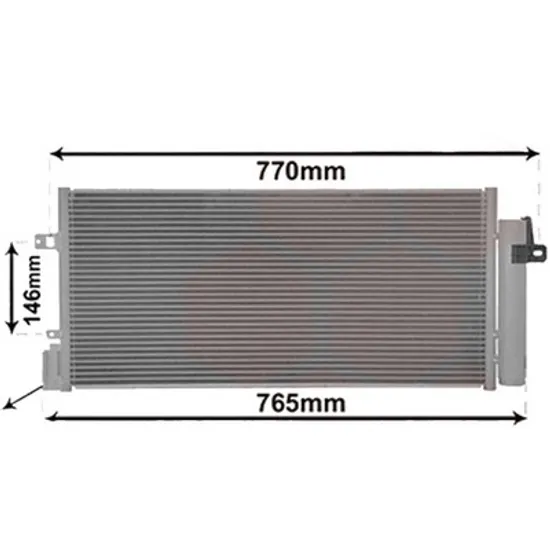 Radiator aer conditionat MERCEDES GLC X253 2015-> pentru 350 d 4-matic , perioada 2016 2017 2018 2019