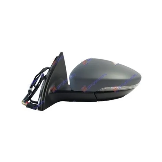 Oglinda VW PASSAT B7 2010->2014 Oglinda exterioara reglaj electric cu incalzire pentru vopsit cu semnal si lampa podea stanga Perioada 2010 2011 2012 2013 2014