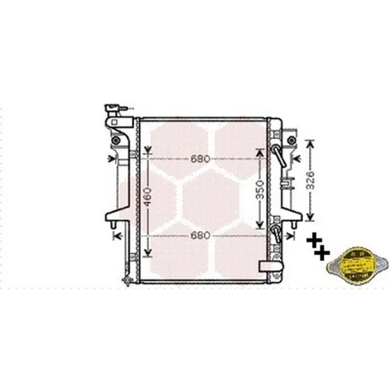 Radiator Motor MITSUBISHI L200 2005->2015 Radiator apa 2.5 T.D cv automata (525x635x26) Perioada 2005 2006 2007 2008 2009 2010 2011 2012 2013 2014 2015