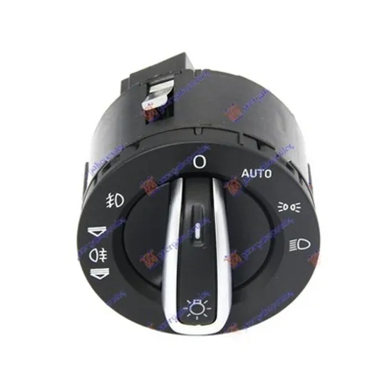 Comutator Lumini AUDI Q7 2006->2015 Buton comanda lumini cromat (8pin) Perioada 2006 2007 2008 2009 2010 2011 2012 2013 2014 2015