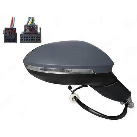 Oglinda VW GOLF 8 Variant 2020-> Oglinda exterioara electrica cu incalzire pentru vopsit cu memorie (cu semnal si lampa podea si senzor de banda) (11+3 PIN) DREAPTA Perioada 2020 2021 2022 2023 2024