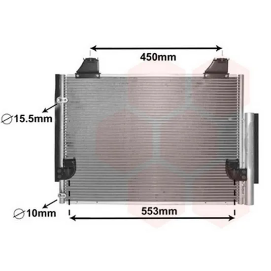 Radiator Aer Conditionat TOYOTA HILUX 7 2004->2015 Radiator aer conditionat 2 5 - 3 0 T D 60x44 Perioada 2005 2006 2007 2008 2009 2010 2011 2012 2013 2014