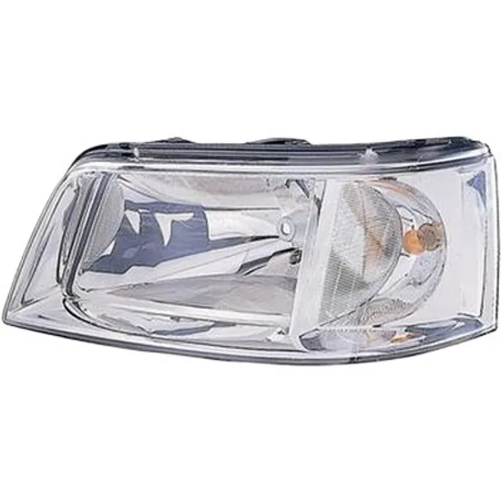 Far dreapta VW CARAVELLE 5 2003->2015, TRANSPORTER T5 2003->2015 perioada 2003 2004 2005 2006 2007 2008 2009 pana la an de fabricatie 10/2009, cu motor reglaj, semnal alb, cu reglaj electric, cu bec H4