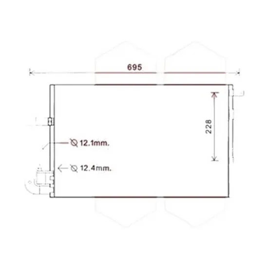 Radiator aer conditionat OPEL ANTARA 2006-> pentru 2.4, perioada 2006 2007 2008 2009 2010 2011 2012 2013 2014 2015