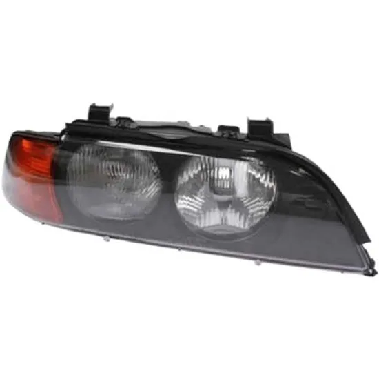 Far dreapta BMW 5 E39 1995->2003 perioada 1996 1997 1998 1999 2000 2001 2002 2003 cu motor reglaj, semnal galben, cu reglaj electric, cu bec HB3/H7