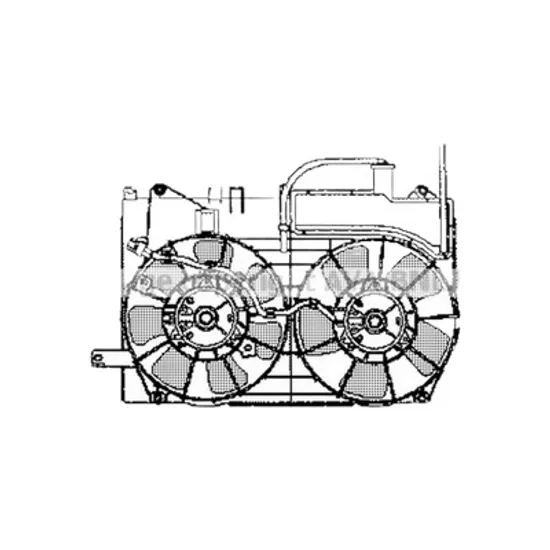 Ventilator motor TOYOTA PRIUS 2 2003->2009 1.5 Hybrid 107KW 146CP , pentru motor 1NZ-FXE perioada 2003 2004 2005 2006 2007 2008 2009