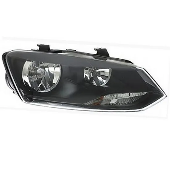 Faruri VW POLO 6R1 2009->2020 Far reglaj electric dublu negru HELLA dreapta Perioada 2009 2010 2011 2012 2013 2014 2015 2016 2017