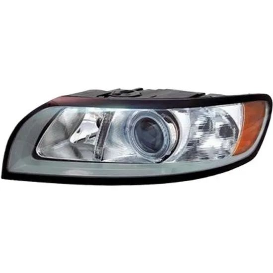Far stanga VOLVO V50 2003->2012 perioada 2010 2011 2012 cu motor reglaj, semnal galben, cu reglaj electric, cu bec H7, cu bec H9