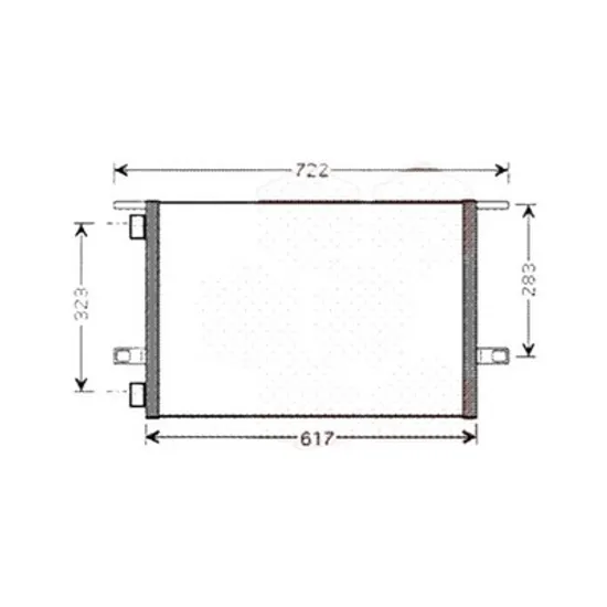 Radiator aer conditionat VOLVO S60 3 2019->, V90 CROSS COUNTRY 2 2016->, XC60 2 2017-> pentru T6 Polestar AWD, perioada 2017 2018 2019 2020 2021 2022 2023 2024