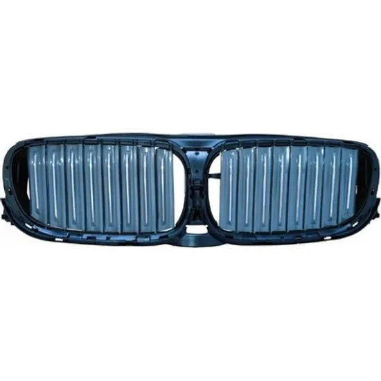 Suport grila BMW 7 G11 2015-> Difuzor grila superioara (negru/gri) (cu motor) (cu bandou cromat) Perioada 2015 2016 2017 2018 2019