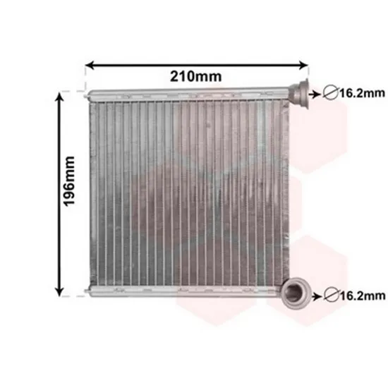 Radiator Incalzire VW GOLF 7 SPORTSVAN 2014-> Calorifer BR 172x184x26 tip VALEO Perioada 2014 2015 2016 2017 2018 2019 2020 2021 2022 2023 2024