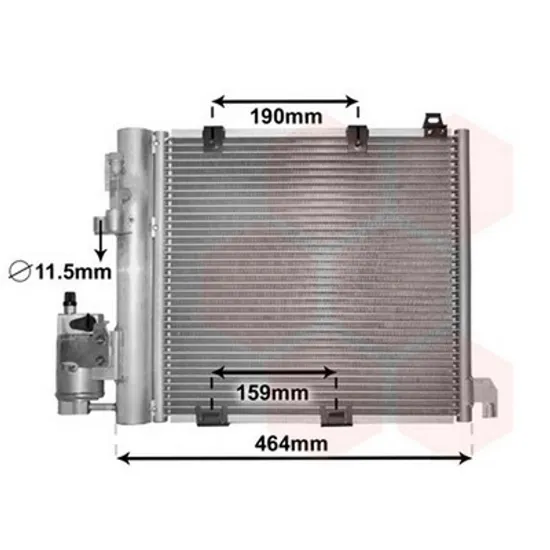 Radiator Aer Conditionat OPEL ZAFIRA A 1999->2005 Radiator aer conditionat 1 7 - 2 0 - 2 2TD 35 5x38 2x2 Perioada 1999 2000 2001 2002 2003 2004 2005