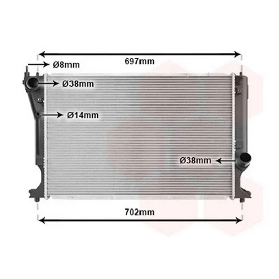 Radiator Aer Conditionat TOYOTA COROLLA Verso 2004->2009 Radiator aer conditionat 2,0 - 2 - 2D4D 2006->2008 6, 3x41,3 2 tevi Perioada 2002 2003 2004 2005 2006 2007 2008 2009