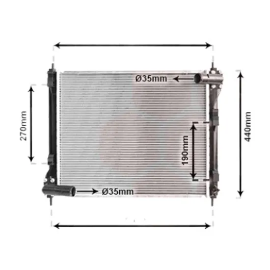 Radiator apa NISSAN JUKE F15 2010->2018 pentru 1.6 DIG-T NISMO RS 4x4, perioada 2014 2015 2016 2017 2018 2019