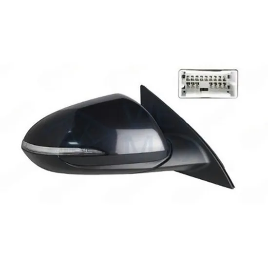 Oglinda HYUNDAI i30 2017-> Oglinda exterioara electrica cu incalzire cu rabatare electrica pentru vopsit (cu semnal si senzor banda) (10 PIN) DREAPTA Perioada 2020 2021 2022 2023 2024 2025